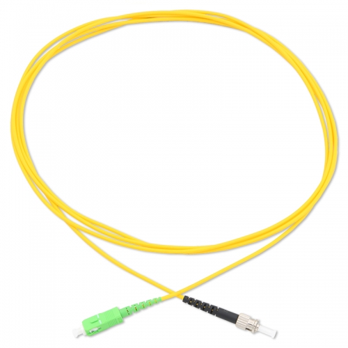 SC/APC-ST/UPC Simplex OS2 9/125 SMF Fiber Patch Cable