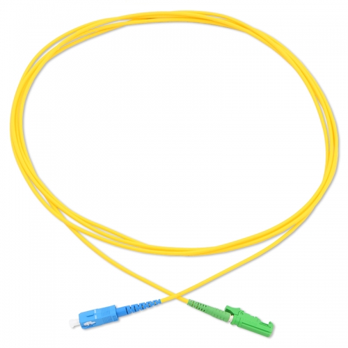 SC/UPC-E2000/APC Simplex OS2 9/125 SMF Fiber Patch Cable