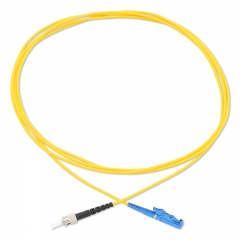 ST/UPC-E2000/UPC Simplex OS2 9/125 SMF Fiber Patch Cable