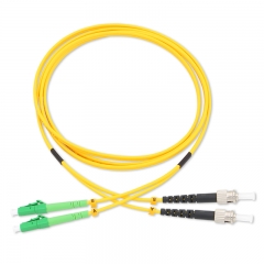 LC/APC-ST/UPC Duplex OS2 9/125 SMF Fiber Patch Cable