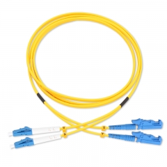 LC/UPC-E2000/UPC Duplex OS2 9/125 SMF Fiber Patch Cable