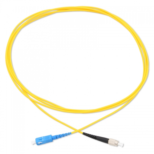 SC/UPC-FC/UPC Simplex OS2 9/125 SMF Fiber Patch Cable