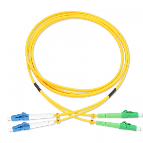 LC/UPC-LC/APC Duplex OS2 9/125 SMF Fiber Patch Cable