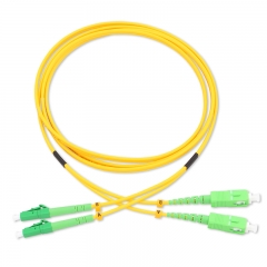 LC/APC-SC/APC Duplex OS2 9/125 SMF Fiber Patch Cable