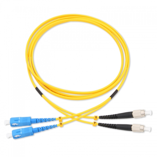 SC/UPC-FC/UPC Duplex OS2 9/125 SMF Fiber Patch Cable
