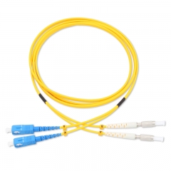 SC/UPC-DIN/UPC Duplex OS2 9/125 SMF Fiber Patch Cable