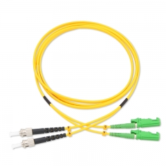 ST/UPC-E2000/APC Duplex OS2 9/125 SMF Fiber Patch Cable