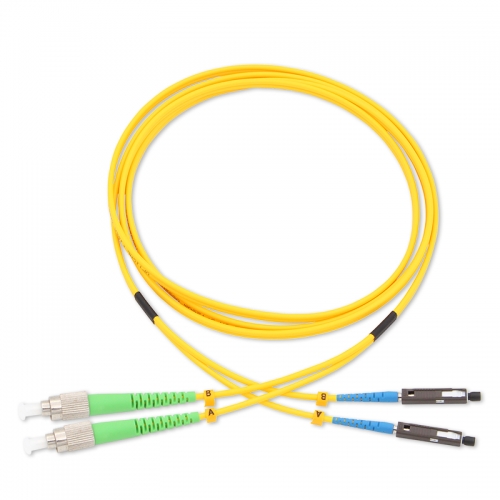 FC/APC-MU Duplex OS2 9/125 SMF Fiber Patch Cable