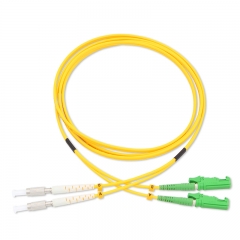 DIN-E2000/APC Duplex OS2 9/125 SMF Fiber Patch Cable