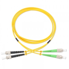 ST/UPC-FC/APC Duplex OS2 9/125 SMF Fiber Patch Cable
