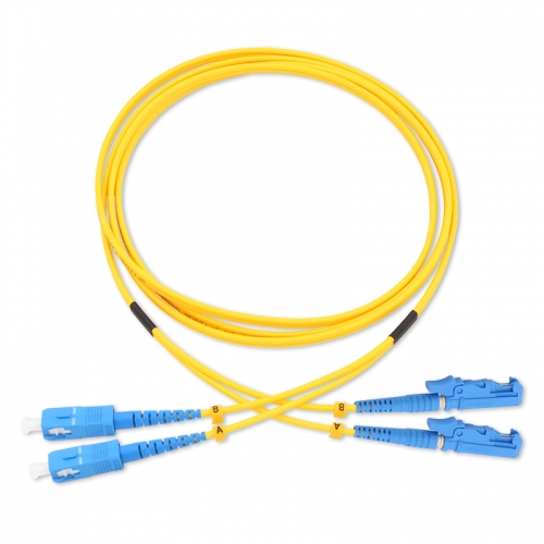 SC/UPC-E2000/UPC Duplex OS2 9/125 SMF Fiber Patch Cable