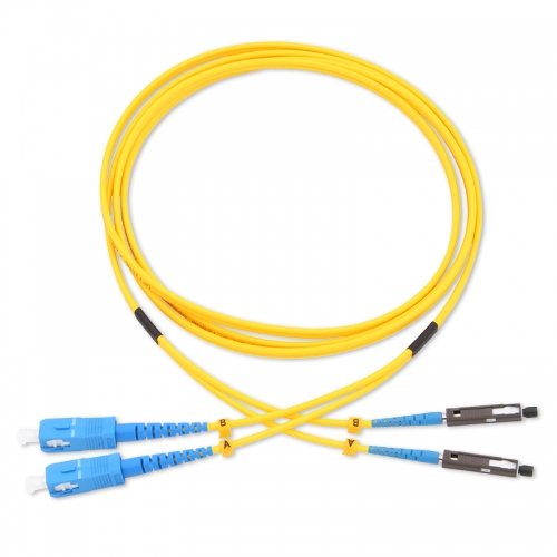 SC/UPC-MU Duplex OS2 9/125 SMF Fiber Patch Cable