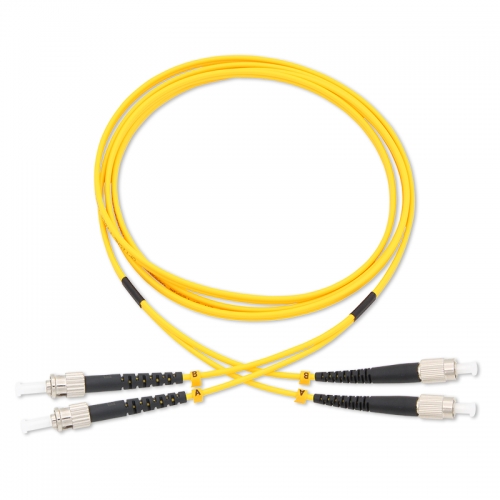 ST/UPC-FC/UPC Duplex OS2 9/125 SMF Fiber Patch Cable