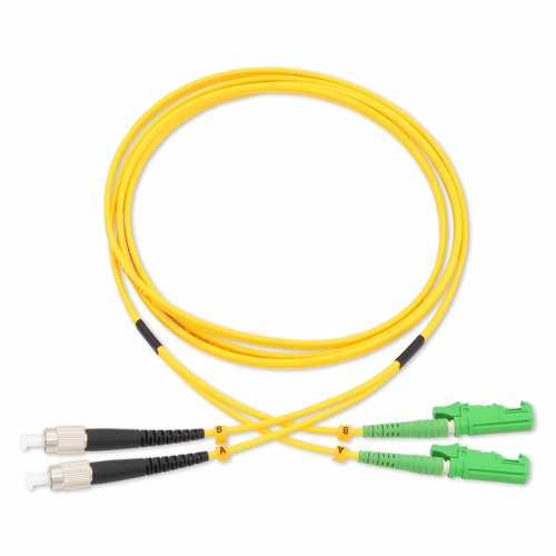 FC/UPC-E2000/APC Duplex OS2 9/125 SMF Fiber Patch Cable