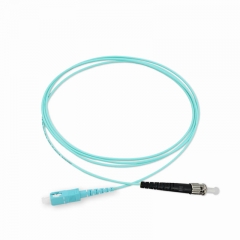 SC/UPC-ST/UPC Simplex OM3 50/125 Multi-mode Fiber Patch Cable