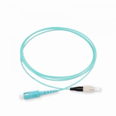 SC/UPC-FC/UPC Simplex OM3 50/125 Multi-mode Fiber Patch Cable