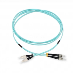 ST/UPC-FC/UPC Duplex OM3 50/125 Multi-mode Fiber Patch Cable