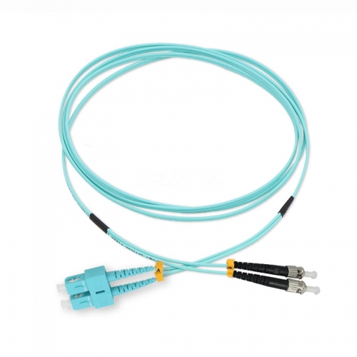 SC/UPC-ST/UPC Duplex 10G OM4 50/125 Multi-mode Fiber Patch Cable