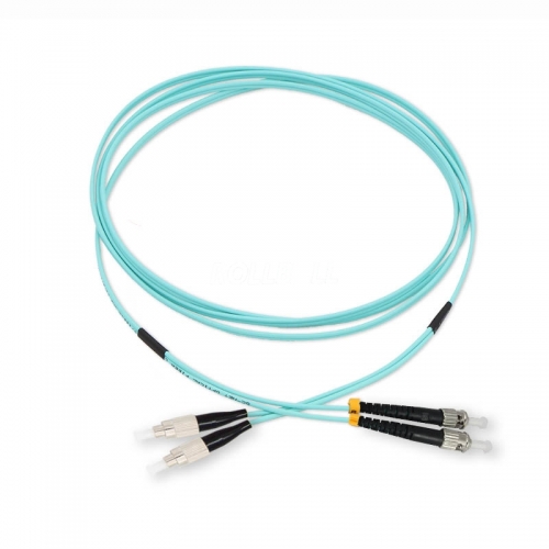 ST/UPC-FC/UPC Duplex 10G OM4 50/125 Multi-mode Fiber Patch Cable