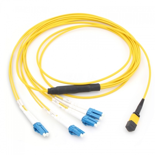 8 Fiber MTP-4LC Duplex 9/125 Single-mode Fiber Optic Harness Fan-out/Breakout Cable