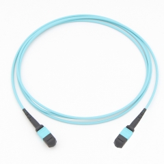 12 Fiber MTP(Female)-MTP(Female) 10G OM3 50/125 Multi-mode Fiber Optic Cable