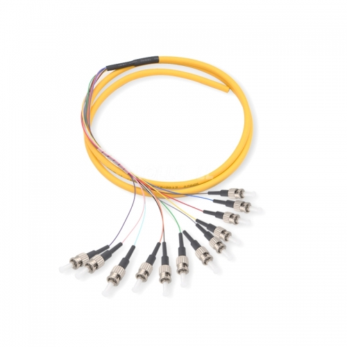 12-fiber ST/UPC OS2 9/125 Single-mode Bunch Fiber Optic Pigtail