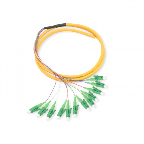 12-fiber LC/APC OS2 9/125 Single-mode Bunch Fiber Optic Pigtail