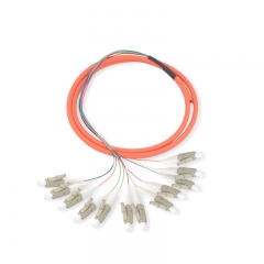 12-fiber LC/UPC 62.5/125 Multi-mode Bunch Fiber Optic Pigtail