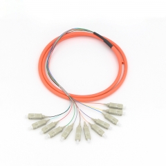 12-fiber SC/UPC 62.5/125 Multi-mode Bunch Fiber Optic Pigtail
