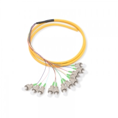 12-fiber FC/APC OS2 9/125 Single-mode Bunch Fiber Optic Pigtail