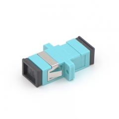 SC/UPC to SC/UPC 10G OM3 Simplex Multi-mode Plastic Fiber Optic Adapter