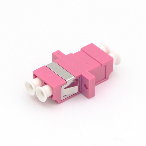 LC/UPC to LC/UPC Duplex 10G OM4 Multi-mode Plastic Fiber Optic Adapter