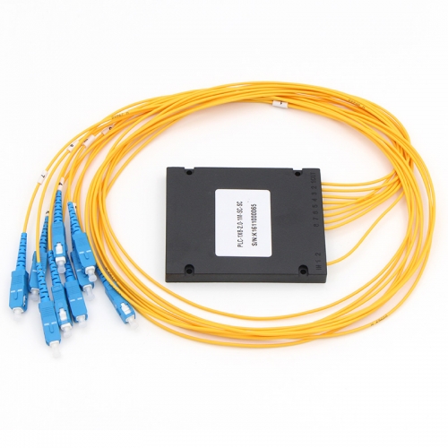 1x8 Fiber optical PLC Splitter, ABS box type splitter, 2.0mm