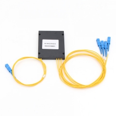 1x4 Fiber optical PLC Splitter, ABS box type splitter, 2.0mm