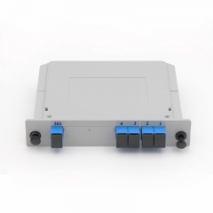 1x4 Fiber optical PLC Splitter, LGX cassette fiber splitter, 2.0mm