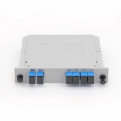 2x4 Fiber optical PLC Splitter, LGX cassette fiber splitter, 2.0mm