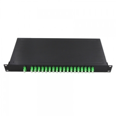 18 Channels 1270-1610nm Dual Fiber CWDM Mux Demux, 1U Rack Mount Module