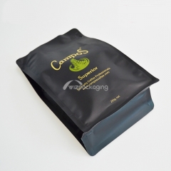 Matt Black Flat Bottom Pouches for Pet Food Packaging