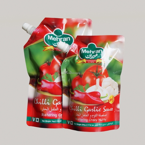 Tomato Sauce Packaging Stand Up Spouted Pouch