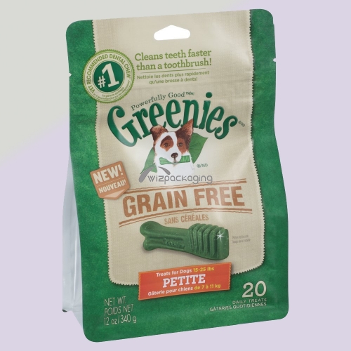 Resealable Flat Bottom Bag for Pet Foodand Treat