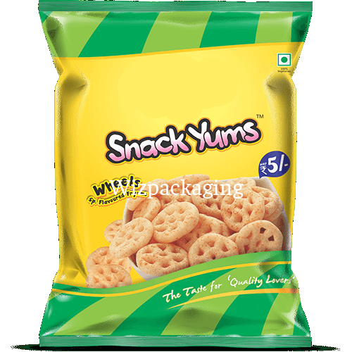Heat Sealing Custom Printed Snack Food Packaging Bag