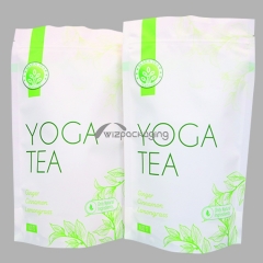 Customized printing 100% recyclable PE/PE stand up pouch with zipper