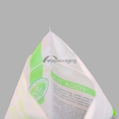 Customized printing 100% recyclable PE/PE stand up pouch with zipper
