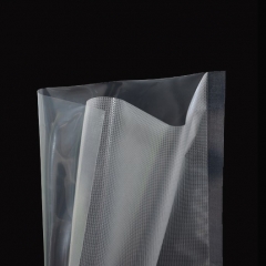 Three side sealed embossed vacuum food packaging bag