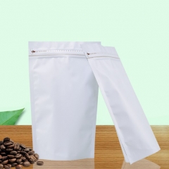Stand up coffee packaging bags with one way degassing valve
