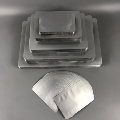 High temperature barrier aluminum foil retort 3 side sealed food pouch