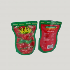 定制印刷高阻隔镀铝番茄酱包装自立袋