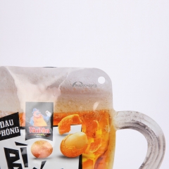Customized printing snack heat seal shaped pouch