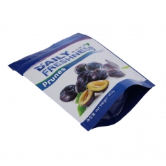 Custom aluminized dried fruit food package zipper stand up pouch