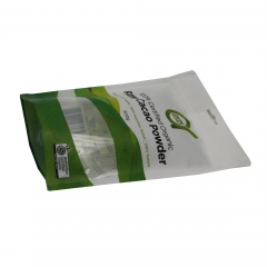 Protein powder food packaging zipper bag with window